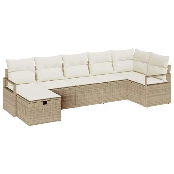 Fynd vidaXL Soffset med kudde 5 pcs konstrotting