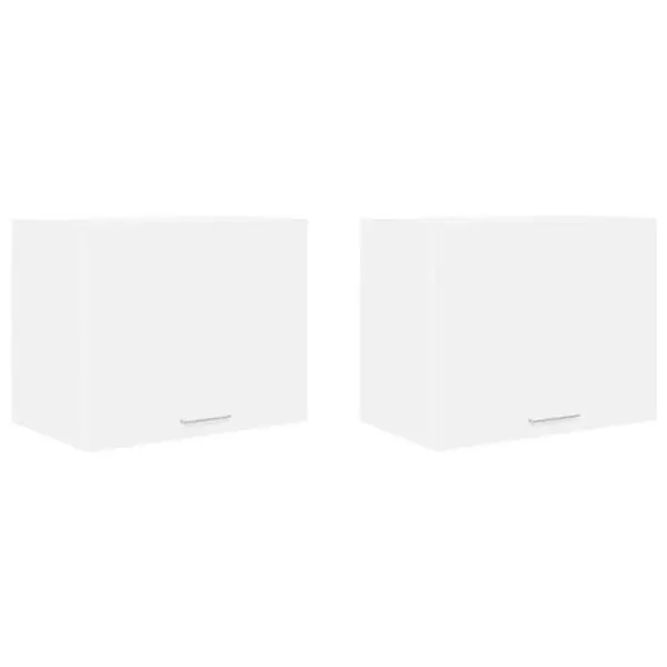 vidaXL Hängande skåp 2 pcs Vit 50 x 31 x 40 cm Konstruerat trä Sänkt pris