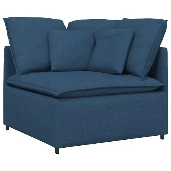 Trygg betalning vidaXL Hörnmodul för soffa med dynor blå 100 cm