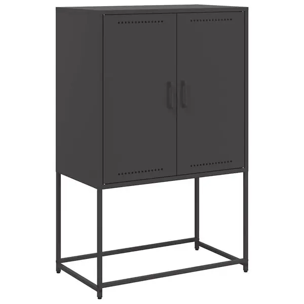 vidaXL Högskåp svart 68,5x38,5x107 cm ståls Utförsäljning