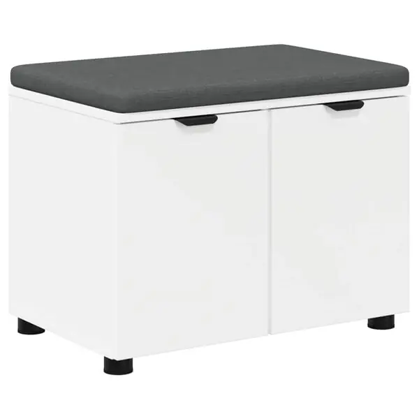 vidaXL Hallbänk Rökt Ek 100 x 38 x 46 cm Konstruerat Trä och Tyg Outlet