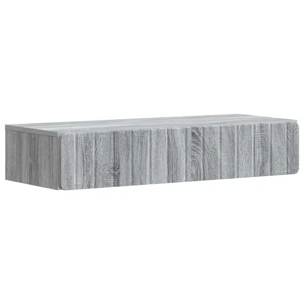 vidaXL Väggmonterad sidobord Grå sonoma-ek 87,5 x 34,5 x 17 cm Begränsat antal