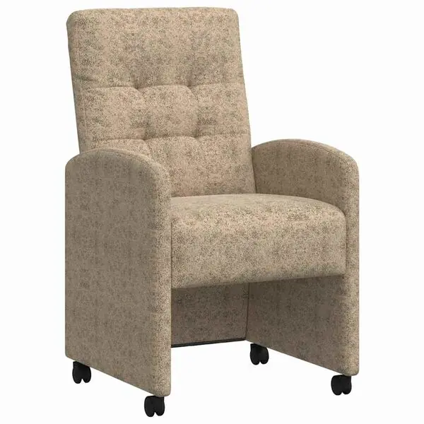Beställ nu vidaXL Matstolar med hjul med hjul 2 pcs Ljusgrå 58 x 67 x 97 cm