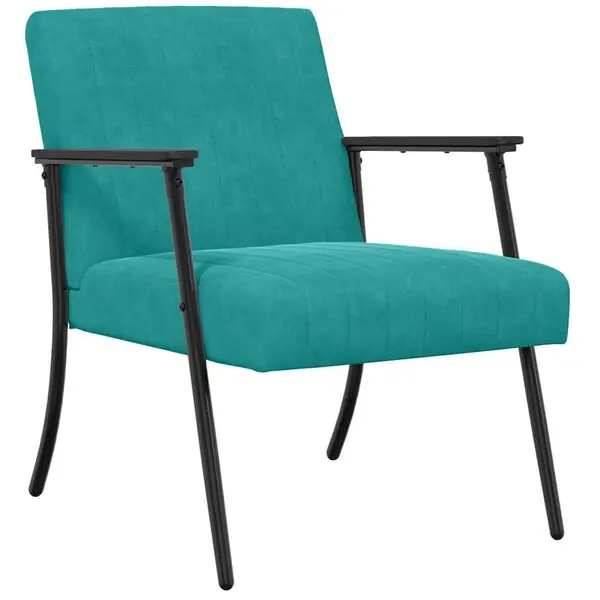 Extra rabatt vidaXL fåtölj Turkos 59 x 75 x 78 cm Sammet