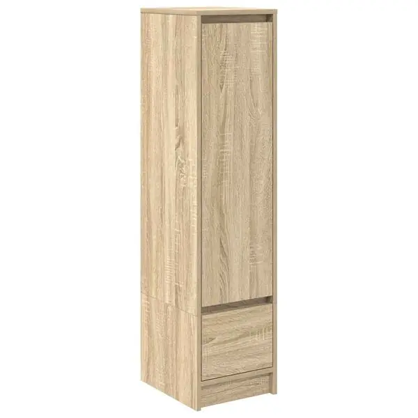 Billig vidaXL Highboard sonoma ek 29,5x34x119,5 cm konstruerat trä
