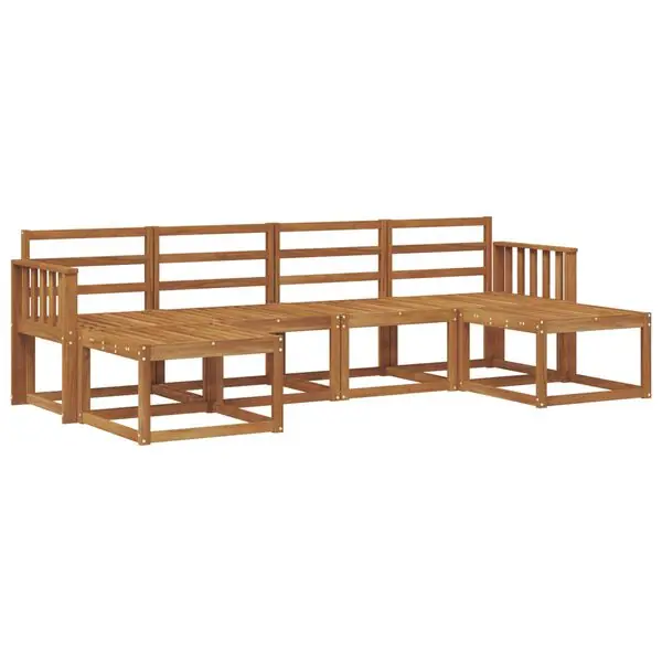 vidaXL Utomhussoffset 6 pcs Naturfärg Konstruerat trä Beställ idag