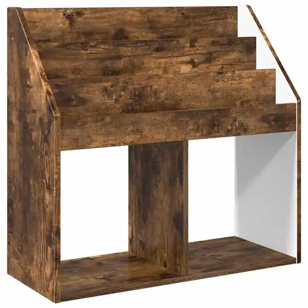 Rea vidaXL Barnbokhylla Rökt ek 72,5 x 29,5 x 69 cm Konstruerat trä