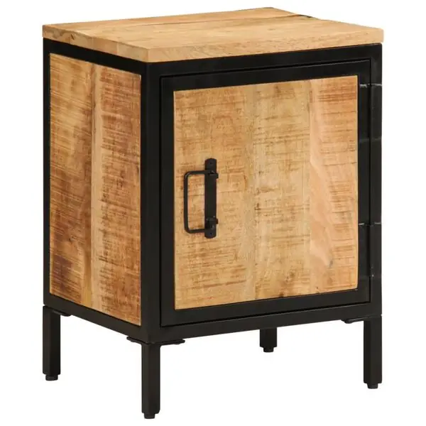 vidaXL Sängbord 40x30x52,5 cm massivt grovt mangoträ Reapris
