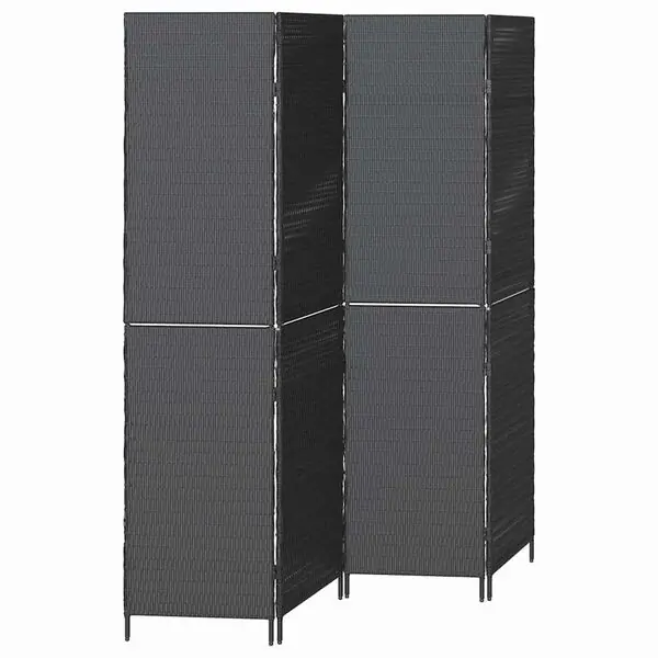 vidaXL Rumsavskiljare Svart 195 x 180 cm konstrotting Beställ idag