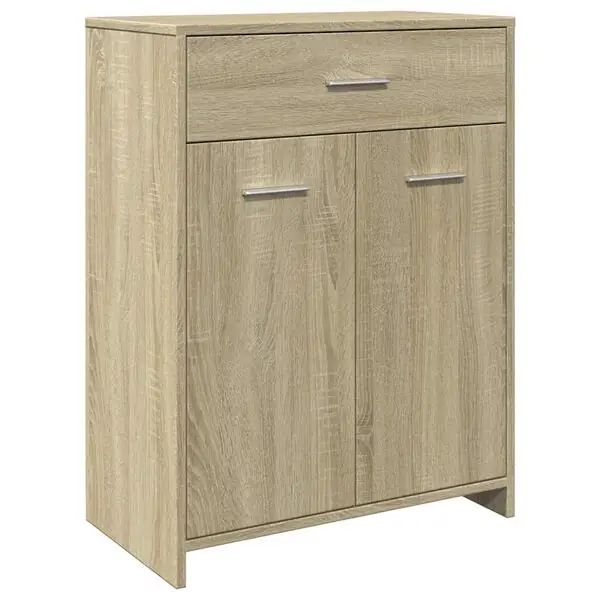 vidaXL Badrumsskåp sonoma-ek 60x33x80 cm konstruerat trä Endast denna vecka