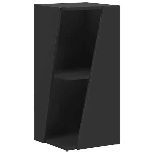vidaXL Sidobrett Svart 33 x 32 x 70,5 cm Konstruerat trä Nedsatt pris