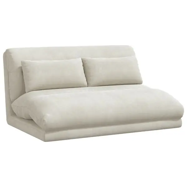 Köp online vidaXL Golvstol Kräm 110 x 82 x 55 cm Sammet