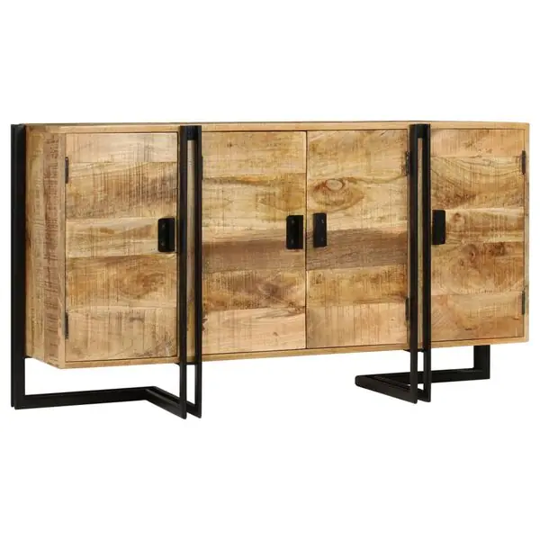 vidaXL Skänk massivt mangoträ 150x40x80 cm Rabatter