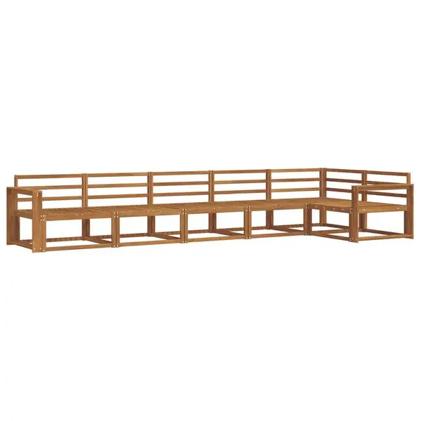 vidaXL Utomhussoffset 6 pcs Naturlig Massivt Akaciaträ Billig