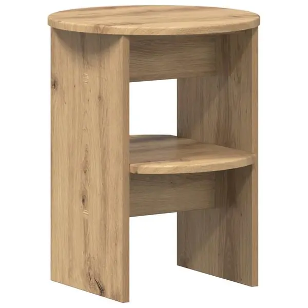 vidaXL Sidokabinett Artisan Ek Ø40 x 50 cm Konstruerat trä Begränsat erbjudande