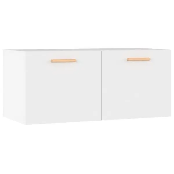 Billig vidaXL Väggskåp vit 80x35x36,5 cm konstruerat trä