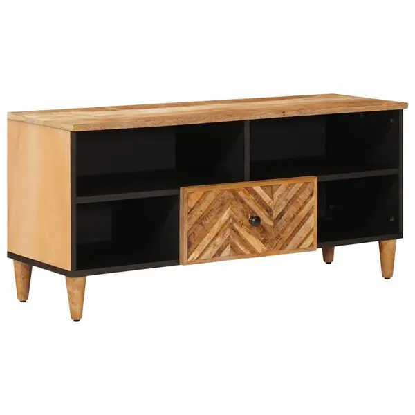 vidaXL Förvaringsskåp Brun 100 x 33,5 x 46 cm Massivt mangoträ Extra rabatt