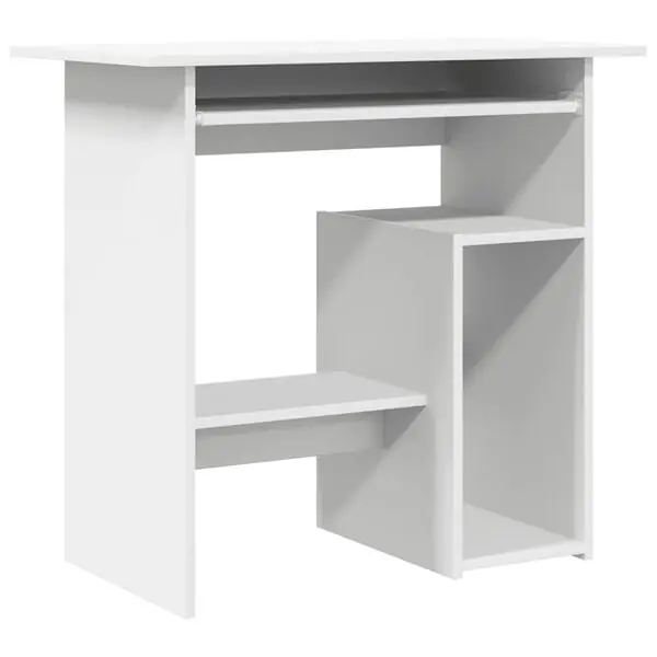 vidaXL Skrivbord vit 80x45x74 cm konstruerat trä Rabatt