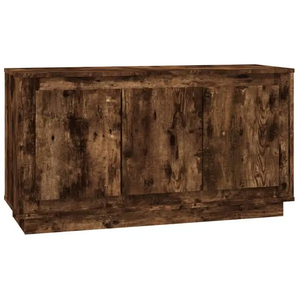 Utförsäljning vidaXL Byrå rökfärgad ek 102x35x55 cm konstruerat trä