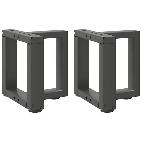 vidaXL Soffbordsben T-formade 2 st antracit 30x25x(30-31) cm stål Endast idag