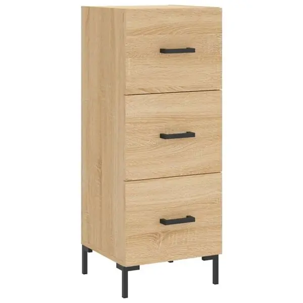 vidaXL Skänk sonoma-ek 34,5x34x90 cm konstruerat trä Handla nu
