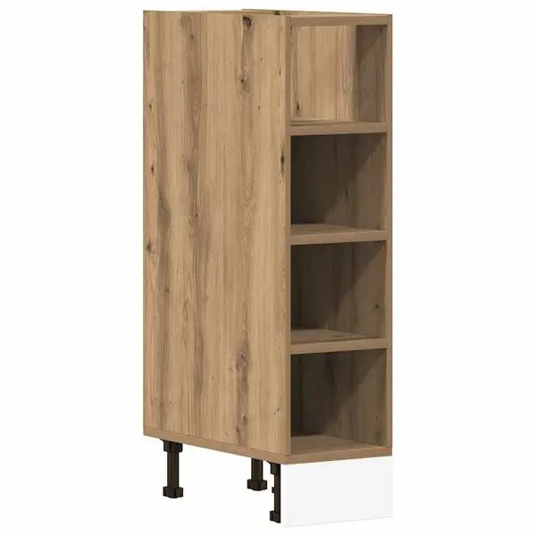 Fynd vidaXL Underskåp "Riga" artisan ek 20x44,5x81,5 cm konstruerat trä
