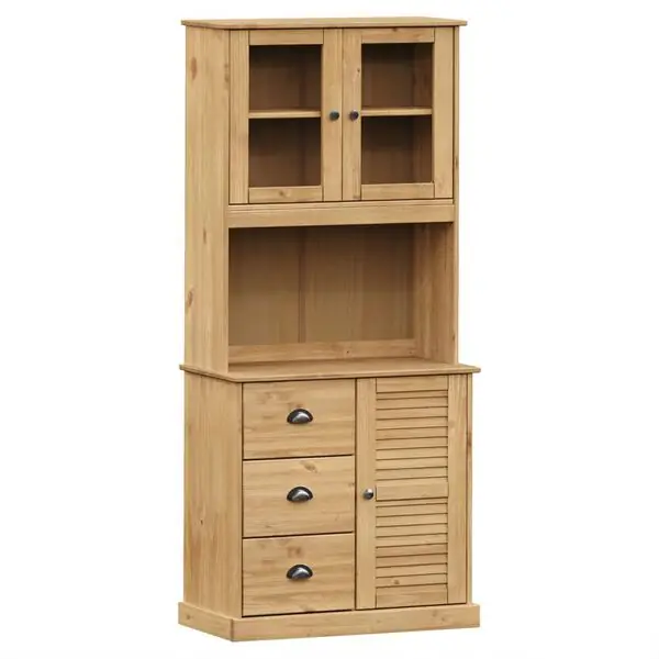 Populär vidaXL Högskåp VIGO 78x40x175 cm massiv furu