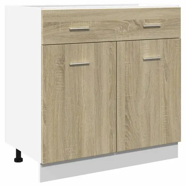 vidaXL Underskåp med låda &lLyon&r sonoma-ek 80x46x81,5 cm Begränsat antal