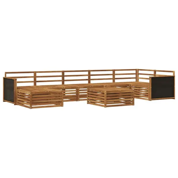vidaXL Utomhussoffset 8 pcs Naturlig Erbjudande