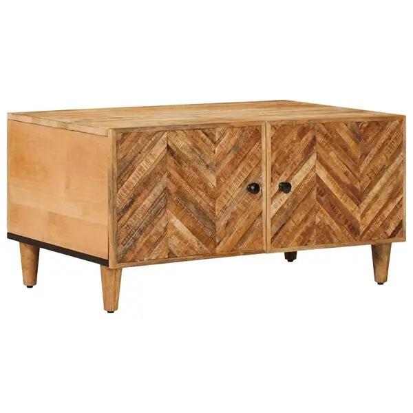 Lågt pris vidaXL Kaffeebord Brun 80 x 50 x 40 cm Massivt mangoträ