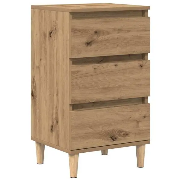 vidaXL Nattduksbord Artisan Ek 40 x 35 x 70 cm Konstruerat trä Rea