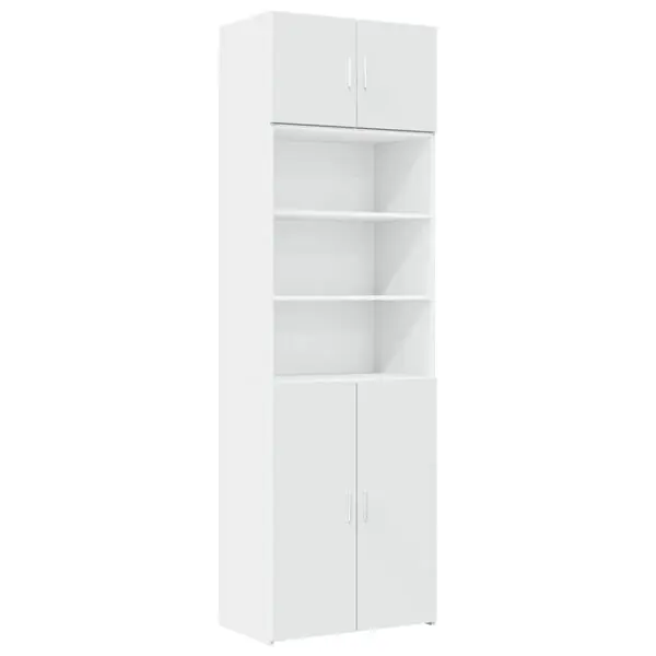 vidaXL Förvaringsskåp vit 70x42,5x225 cm konstruerat trä Begränsat erbjudande