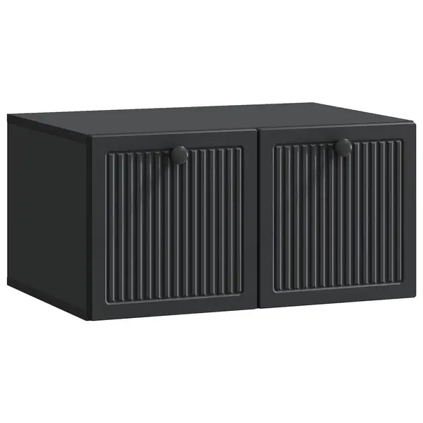 vidaXL Väggmonterad TV-bänk Svart 59,5 x 41 x 30 cm Konstruerat trä Billig