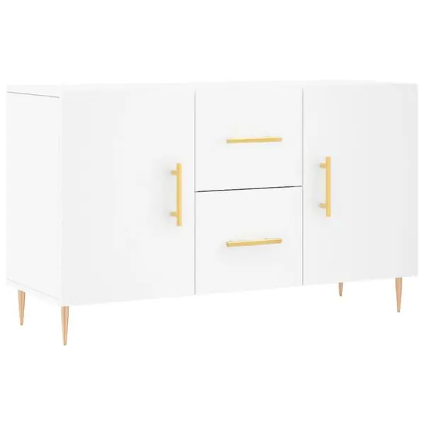 Lågt pris vidaXL Skänk vit 100x36x60 cm konstruerat trä