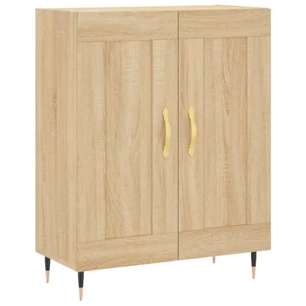 vidaXL Skänk sonoma-ek 69,5x34x90 cm konstruerat trä Expressleverans