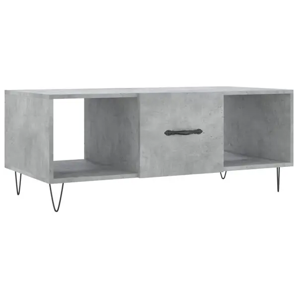 I lager vidaXL Soffbord betonggrå 102x50x40 cm konstruerat trä