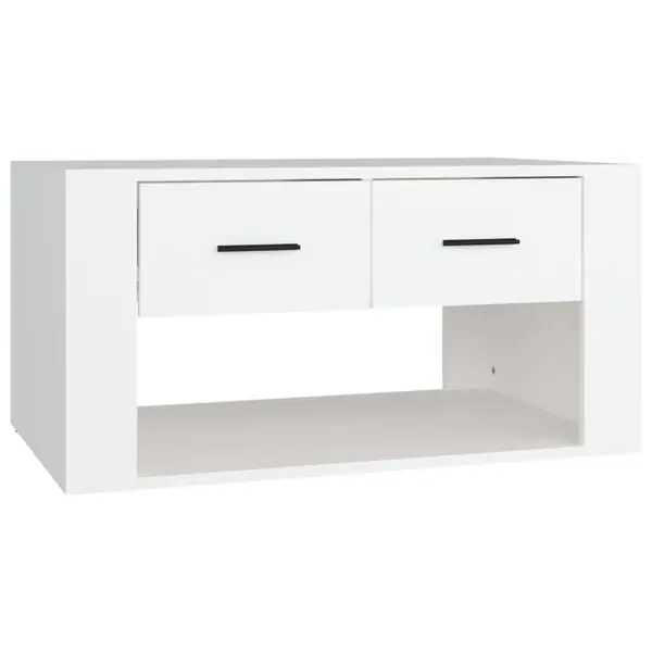 Nedsatt pris vidaXL Soffbord vit 80x50x40 cm konstruerat trä