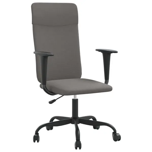 vidaXL Kontorsstol höjdjusterbar mörkgrå nättyg Begränsat erbjudande