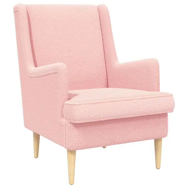 vidaXL Fåtölj Rosa Sjöfåls tyg Extra rabatt