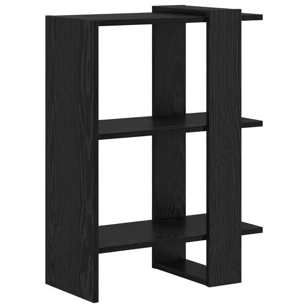 Nedsatt pris vidaXL Hyllsystem Svart Ek 52 x 25 x 71,5 cm Konstruerat trä