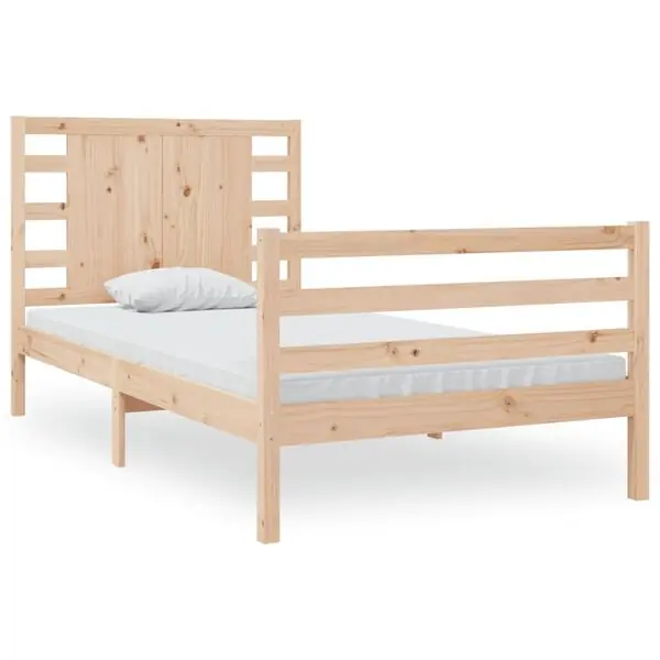 Lågt pris vidaXL Sängram utan madrass 90x190 cm massiv furu