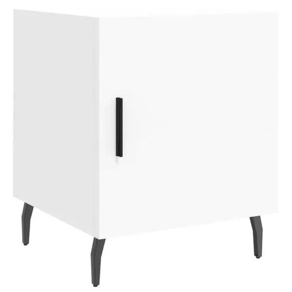 Bästa pris vidaXL Sängbord vit 40x40x50 cm konstruerat trä