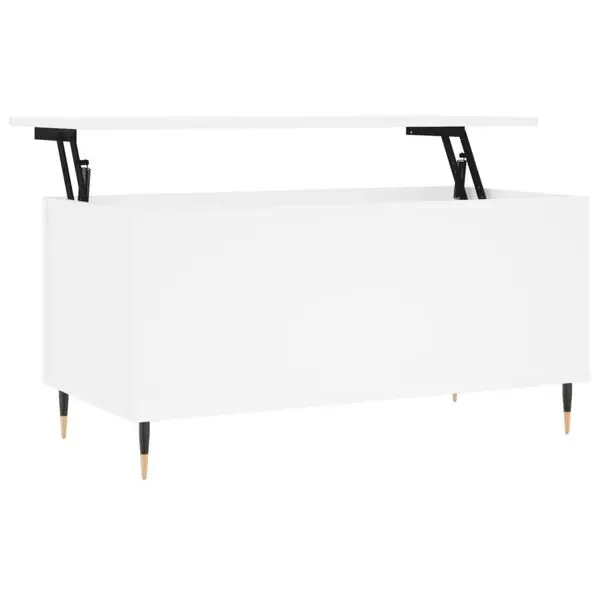 vidaXL Soffbord vit 90x44,5x45 cm konstruerat trä Outlet