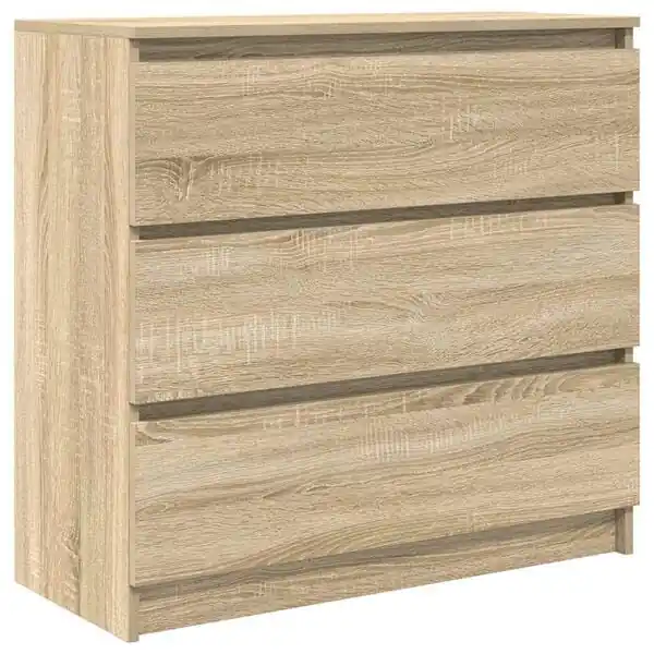 vidaXL Skänk Sonoma ek 80x35x76 cm konstruerat trä Handla nu
