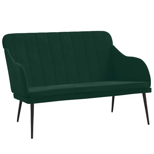 vidaXL Bänk mörkgrön 110x76x80 cm sammet Sista chansen