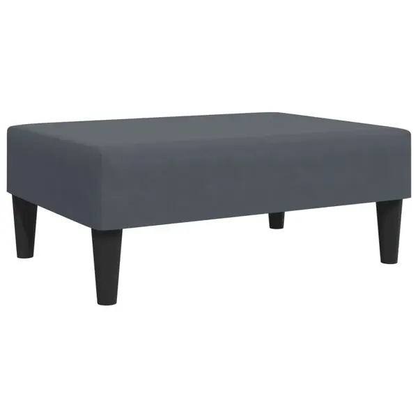 Sänkt pris vidaXL Fotpall mörkgrå 77x55x31 cm sammet
