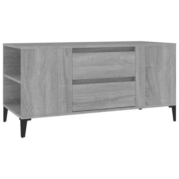 Utförsäljning vidaXL Tv-bänk grå sonoma 102x44,5x50 cm konstruerat trä