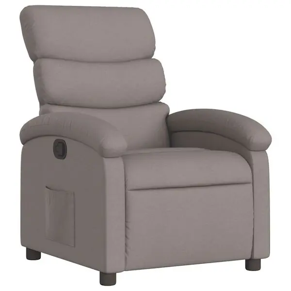 vidaXL Reclinerfåtölj taupe tyg Erbjudande