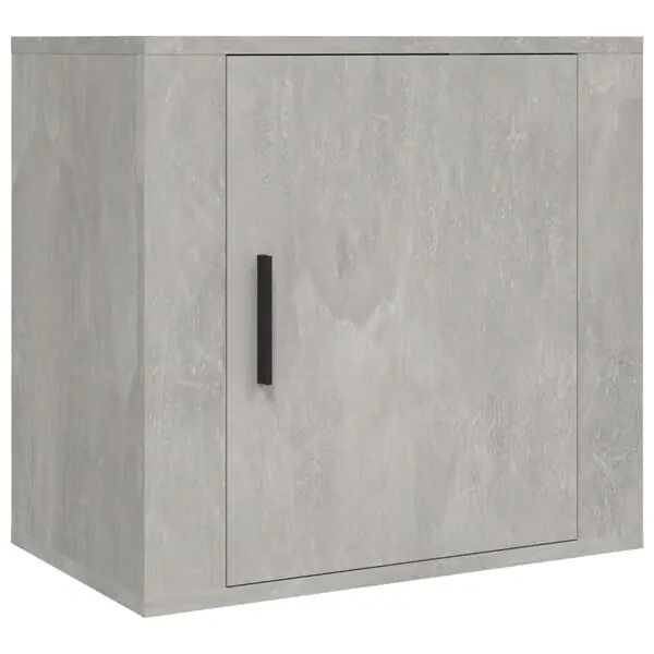 vidaXL Väggmonterat sängbord betonggrå 50x30x47 cm Expressleverans