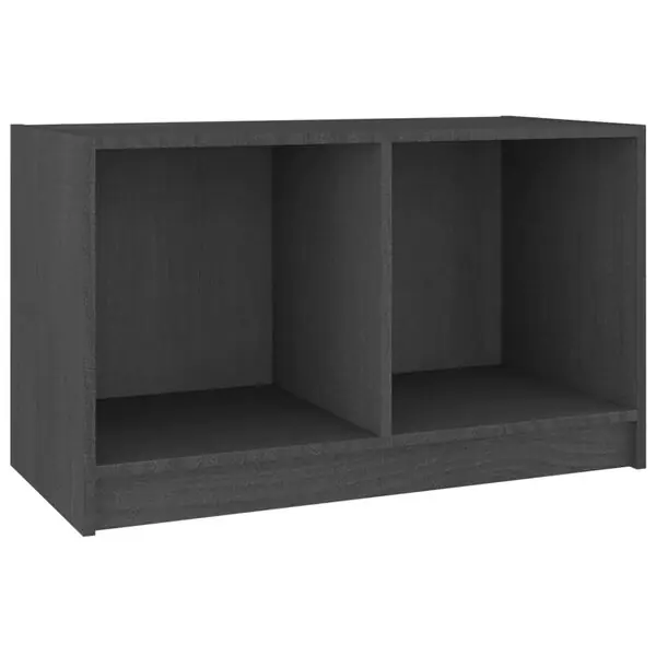 Rea vidaXL Tv-bänk grå 70x33x42 cm massiv furu